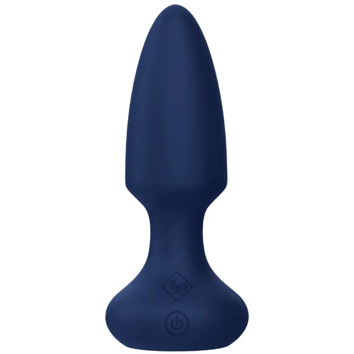 ID Lubricants Anal Booty Buzzer Remote Control Vibrating Plug Blue