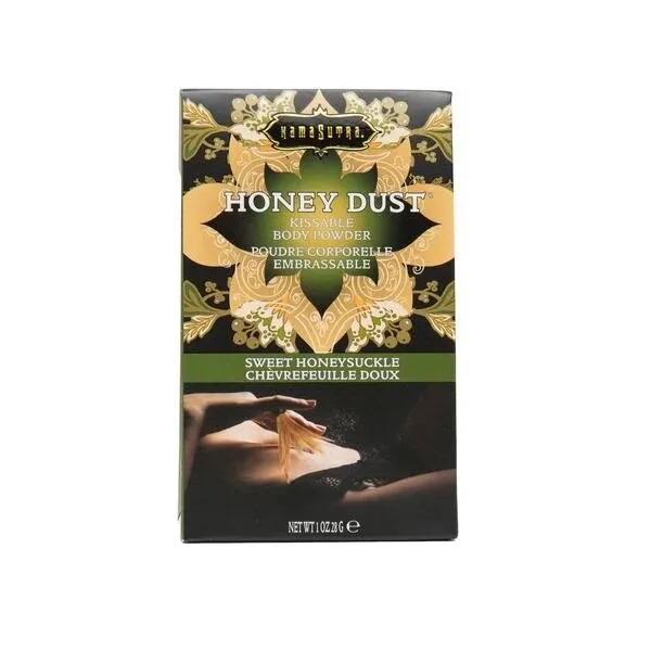 Kama Sutra Vibrators Honey Dust Body Powder Sweet Honeysuckle 1oz