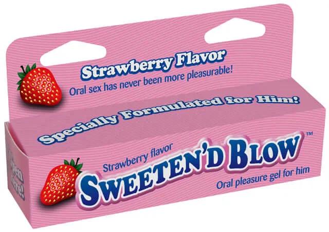 Little Genie Vibrators Sweetend Blow Strawberry Flavor Enhance Pleasure for Him
