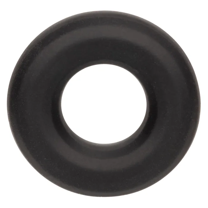 Male Sex Toys CalExotics Alpha Liquid Silicone Prolong Medium Ring Black