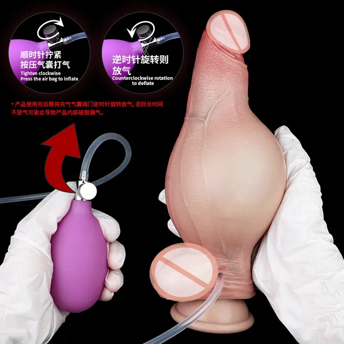 Male Sex Toys Inflatable Squirting Dildo Female Sex Toys Realistic Anal Dildos Silicone Vaginal Masturbator Domlust
