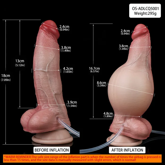 Male Sex Toys Inflatable Squirting Dildo Female Sex Toys Realistic Anal Dildos Silicone Vaginal Masturbator Domlust