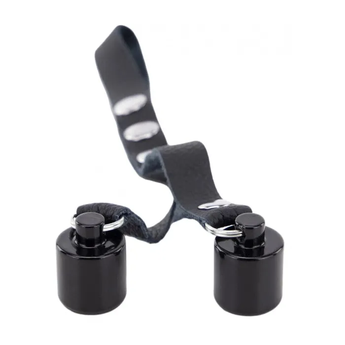 Male Sex Toys Leather Ball Stretcher With Weights 2 X 50g The Red