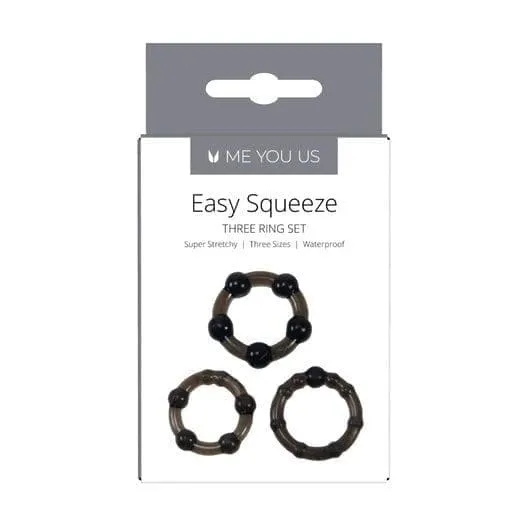 Me You Us Easy Squeeze Cock Ring Set Black Me You Us Male Sex Toys Me You Us Easy Squeeze Cock Ring Set Black Me You Us Male Sex Toys