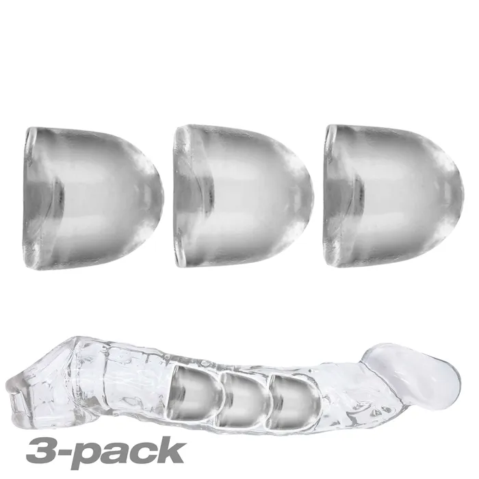 Oxballs Female Sex Toys Cocksheath Adjustfit 3 Pack Bullet Inserts by OXBALLS Custom Fit for Maximum Pleasure