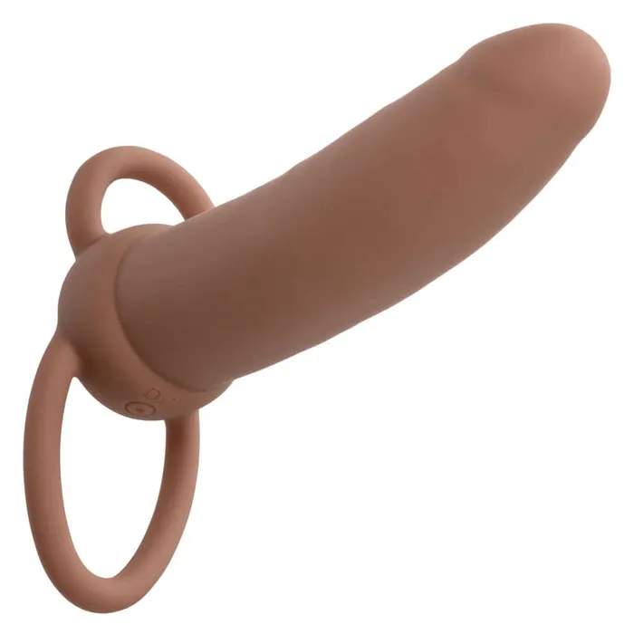 Performance Maxx Rechargeable Thick Dual Penetrator Brown CalExotics Female Sex Toys Performance Maxx Rechargeable Thick Dual Penetrator Brown CalExotics Female Sex Toys