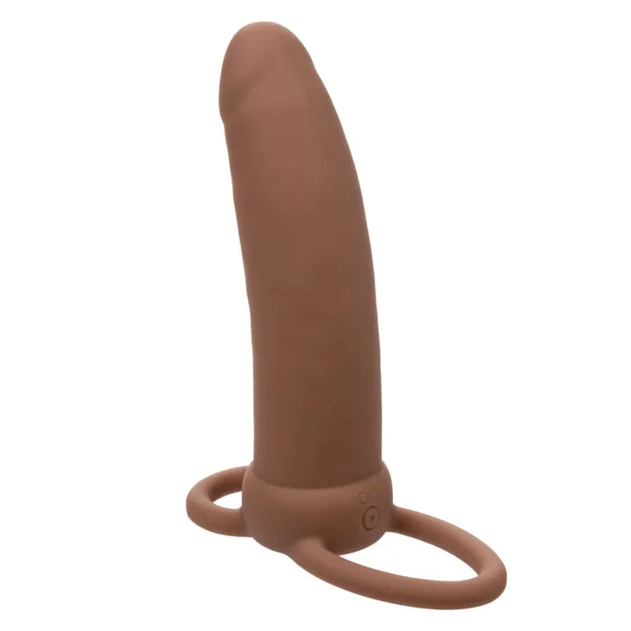 Performance Maxx Rechargeable Thick Dual Penetrator Brown CalExotics Female Sex Toys Performance Maxx Rechargeable Thick Dual Penetrator Brown CalExotics Female Sex Toys