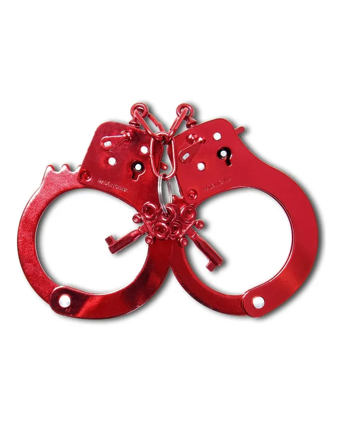 Pipedream Couples Fetish Fantasy Anodized Cuffs Red
