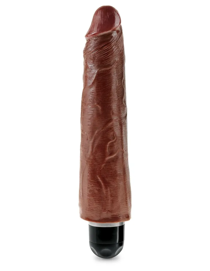 Pipedream Dildos King Cock 9 Vibrating Stiffy Brown
