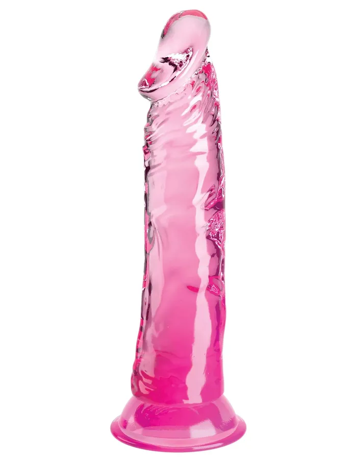 Pipedream King Cock Clear 8 Inch Pink Dildos Pipedream King Cock Clear 8 Inch Pink Dildos