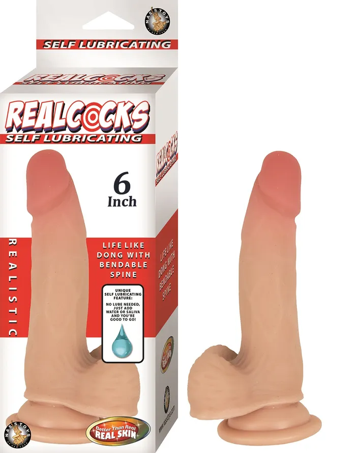 Realcocks Self Lubricating Dong 6 Inch Flesh Sale Specials Dildos
