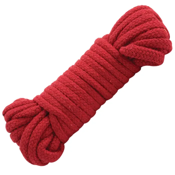 Restraints Doc Johnson Bondage Rope Cotton Japanese Style Red