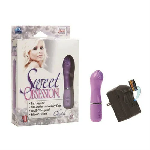 Sale Vibrators Sweet Obsession Cherish Rechargeable Massager Purple
