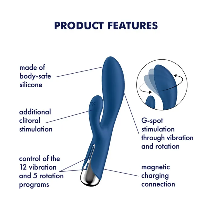 Satisfyer Spinning Rabbit 1 Blue Vibrators