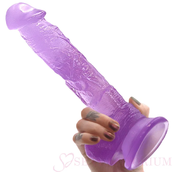 Sexy Emporium Dildos Gargantua Lifelike 95 Inch Dildo Purple