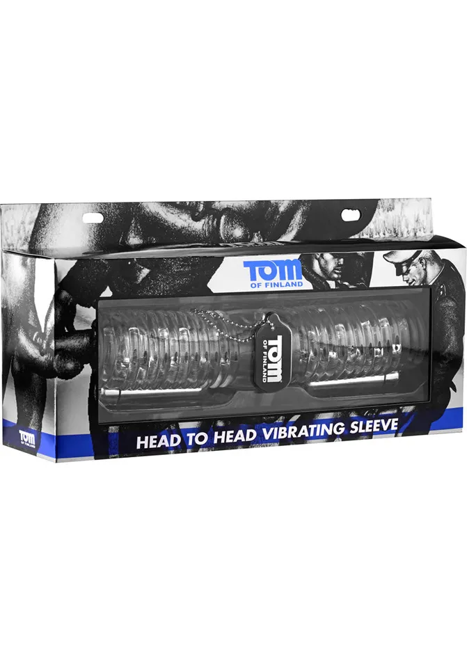 Tom of Finland Head to Head Vibrating Sleeve Tom of Finland Male Sex Toys Tom of Finland Head to Head Vibrating Sleeve Tom of Finland Male Sex Toys