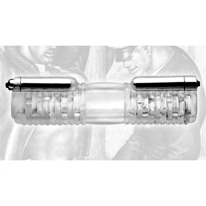 Tom of Finland Head to Head Vibrating Sleeve Tom of Finland Male Sex Toys Tom of Finland Head to Head Vibrating Sleeve Tom of Finland Male Sex Toys