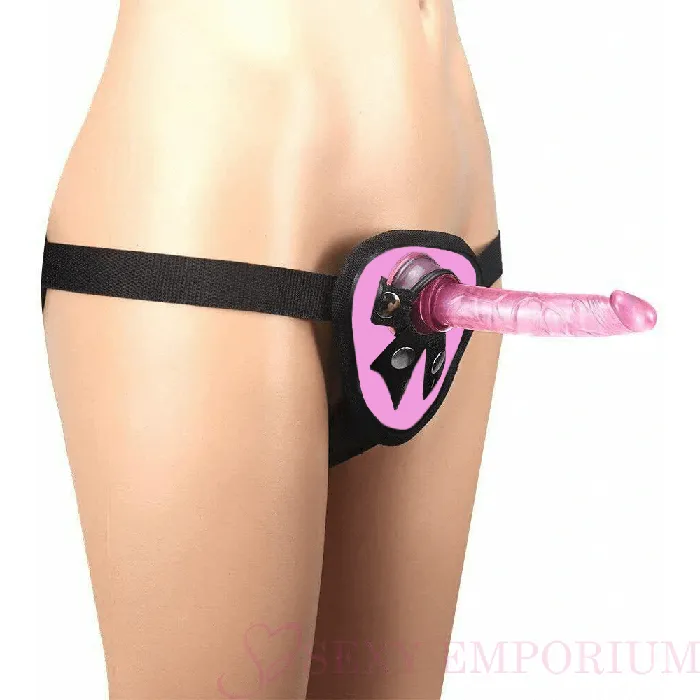 Universal StrapOns Female Sex Toys Pink Anal Starter StrapOn Dildo