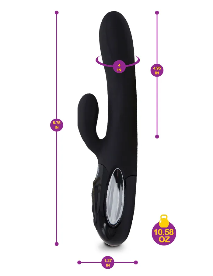 Viben Female Sex Toys Hypnotic Black Thrusting Rabbit With Swinging Clitoral Stimulator Viben Female Sex Toys Hypnotic Black Thrusting Rabbit With Swinging Clitoral Stimulator
