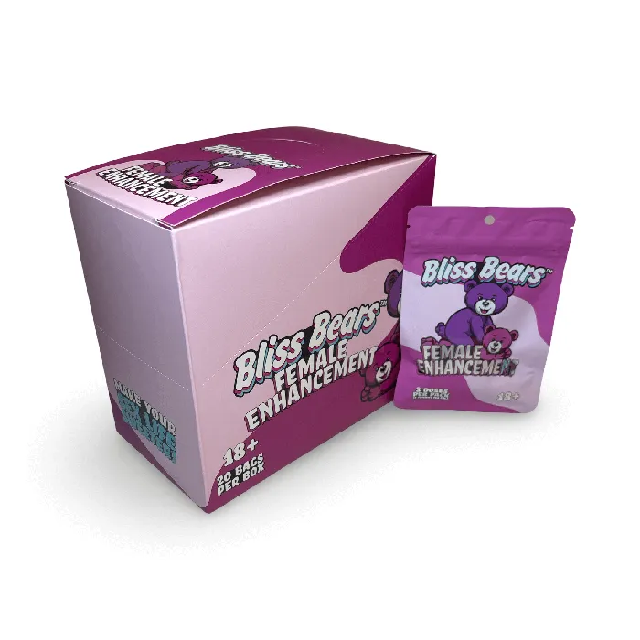 Vibrators Boner Bears New Bliss Bears Gummies for Women Pink 20 Packs Display 6 Gummies per Pack Female Enhancement