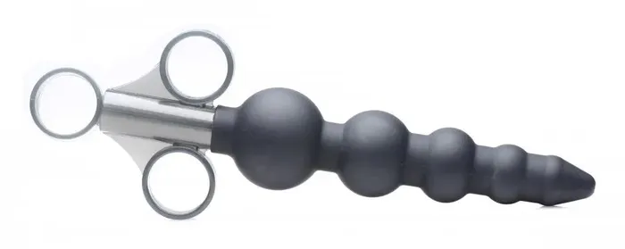 XR Brands Anal Silicone Graduated Anal Beads Lubricant Launcher XR Brands Anal Silicone Graduated Anal Beads Lubricant Launcher