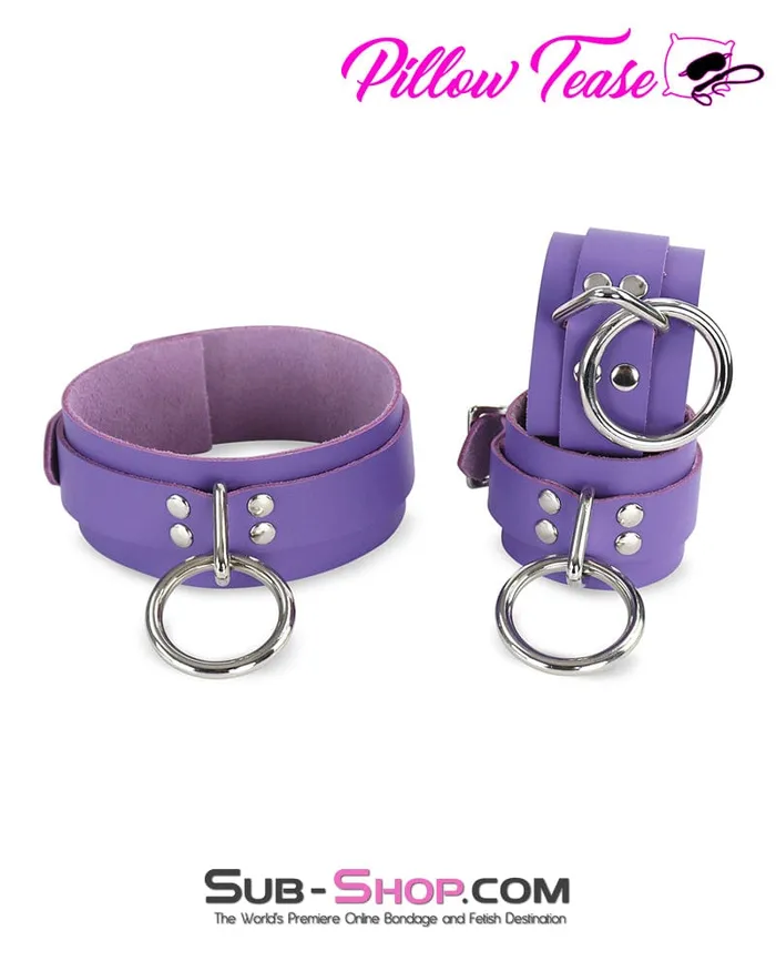 0391A My Obsession Leather Bondage Collar Autumn Restraints