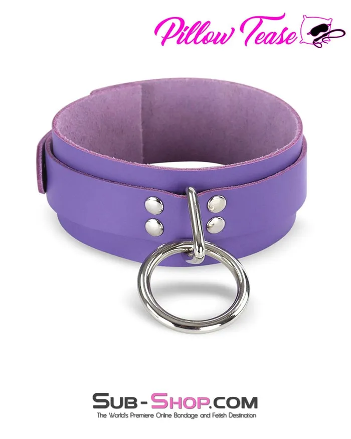 0391A My Obsession Leather Bondage Collar Autumn Restraints