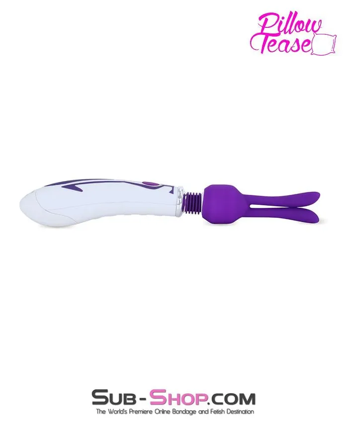 0474E Purple Mini Wand Rabbit Ears Stimulator Tip Attachment LAST CHANCE Final Closeout Eiffel Vibrators