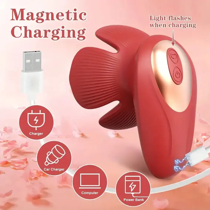 10 Modes Rose Breast Grabbing Vibrator Female Sex Toy For Clit Weadultshop Vibrators