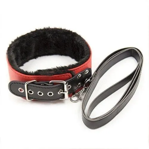 2334M Black and Red Bondage Cuffs Collar Leash Gag Rope Whip and Blindfold Kit 10 Pcs Moonwell Restraints