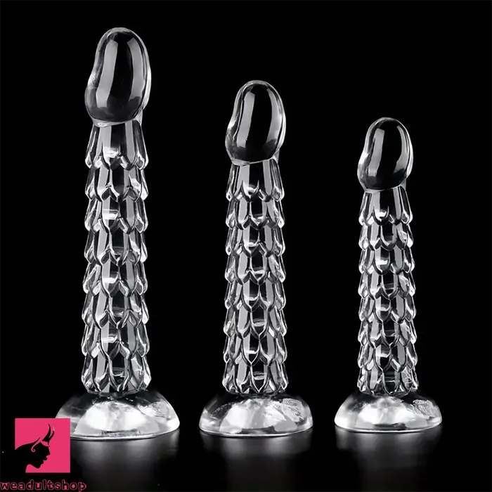 689in 787in 906in Clear Dragon Scale Big Male Dildo For Love Weadultshop Dildos