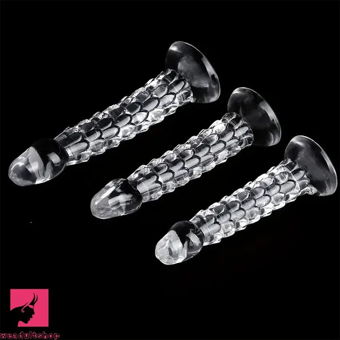 689in 787in 906in Clear Dragon Scale Big Male Dildo For Love Weadultshop Dildos