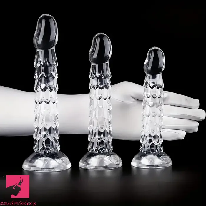 689in 787in 906in Clear Dragon Scale Big Male Dildo For Love Weadultshop Dildos