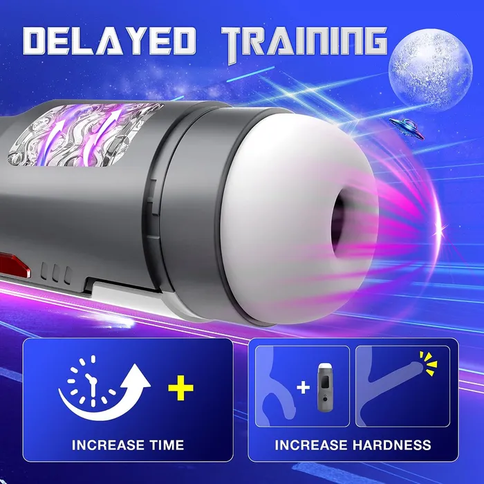 6 in 1 Silicone Electric Male Masturbator Male Sex Toys