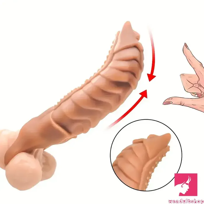 866in Wolf Head Silicone Cock Sleeve Big Dildo BDSM Sex Toy For Anus Weadultshop Male Sex Toys