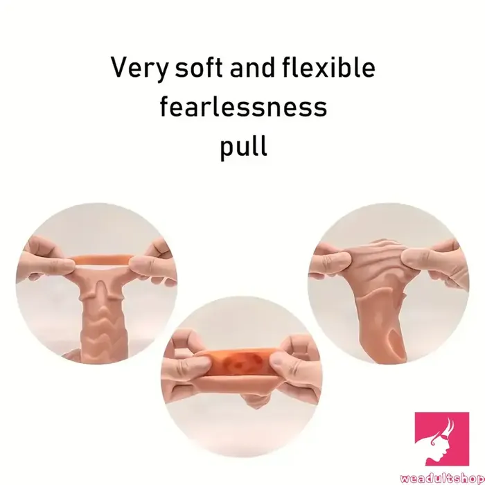 866in Wolf Head Silicone Cock Sleeve Big Dildo BDSM Sex Toy For Anus Weadultshop Male Sex Toys