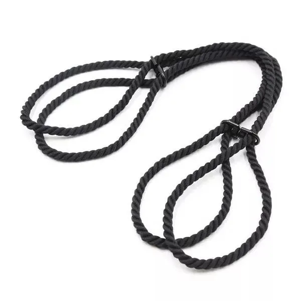 Anal Idea 2344DL Black Rope Hogtie Cuffs