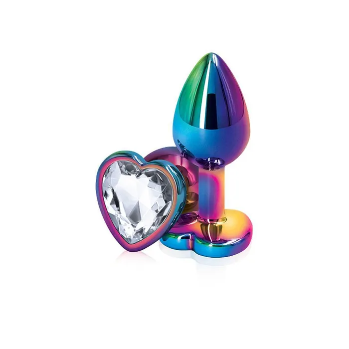 Anal Rear Assets Multicolor Heart Small Clear nsnovelties