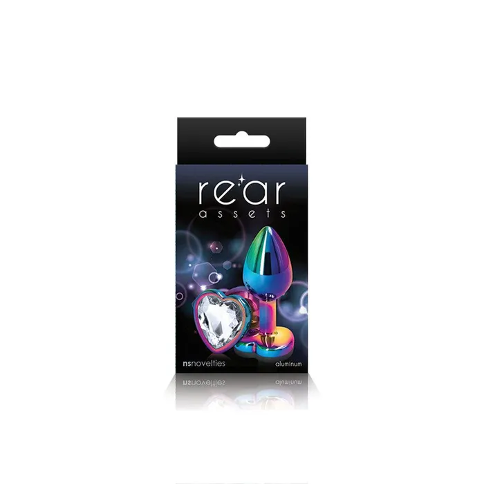 Anal Rear Assets Multicolor Heart Small Clear nsnovelties
