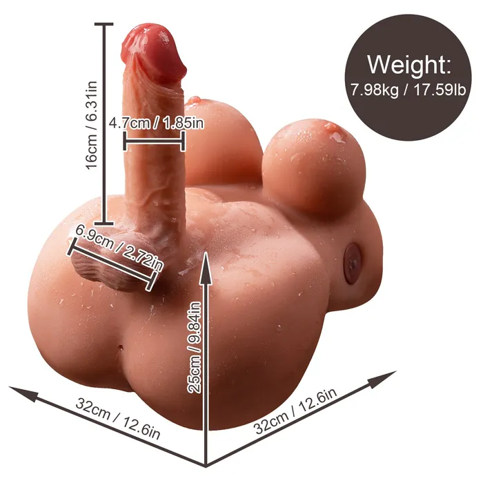 Automatic Thrusting Shemale Torso Sex Doll Male Sex Toys