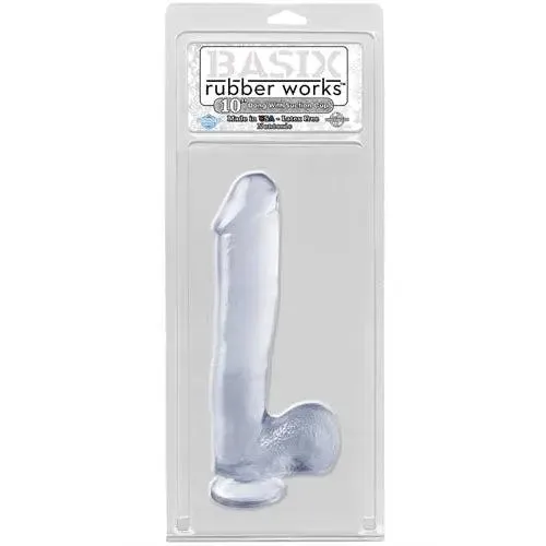 Basix Rubber Works 10 Inch Dong With Suction Cup Clear Pipedream Dildos Basix Rubber Works 10 Inch Dong With Suction Cup Clear Pipedream Dildos