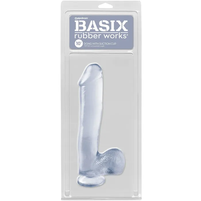 Basix Rubber Works 10 Inch Dong With Suction Cup Clear Pipedream Dildos Basix Rubber Works 10 Inch Dong With Suction Cup Clear Pipedream Dildos