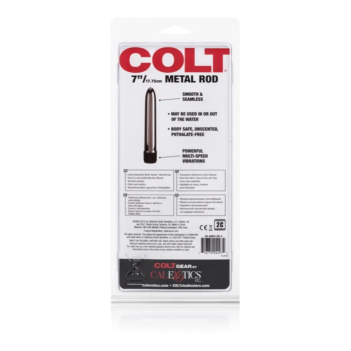 Calexotics Anal Colt Metal Vibrator Smooth Silky and Sleek 7Inch Adventure Toy