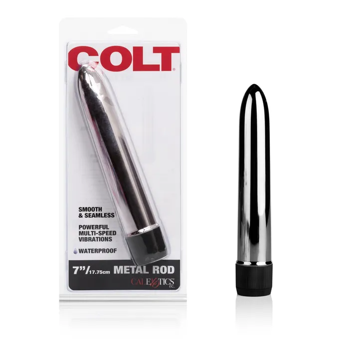 Calexotics Anal Colt Metal Vibrator Smooth Silky and Sleek 7Inch Adventure Toy
