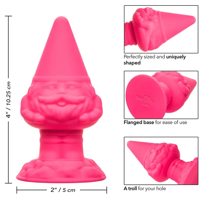 CalExotics Anal Naughty Bits Anal Gnome Gnome Butt Plug Pink CalExotics Anal Naughty Bits Anal Gnome Gnome Butt Plug Pink
