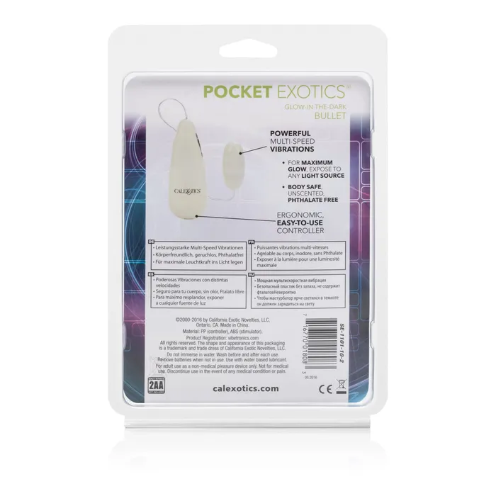 Calexotics GlowintheDark Vibrating Bullet Your Secret Nighttime Adventure Female Sex Toys