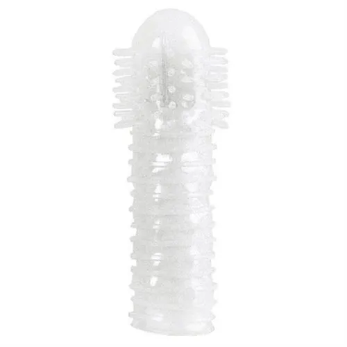 Calexotics Male Sex Toys GlowintheDark Stretchy Sleeve with Fun Nodules for Playful Nights