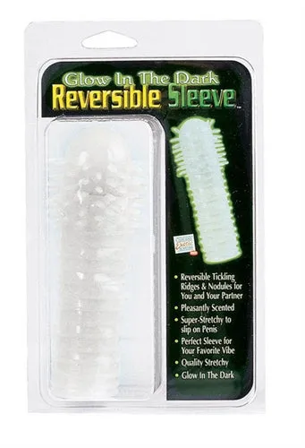 Calexotics Male Sex Toys GlowintheDark Stretchy Sleeve with Fun Nodules for Playful Nights