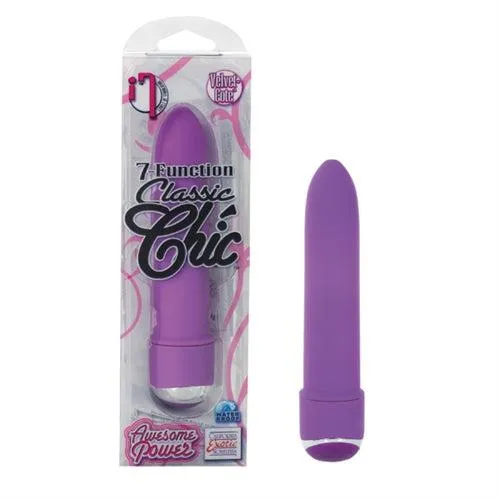 CalExotics Vibrators 7 Function Classic Chic Mini Vibe Purple