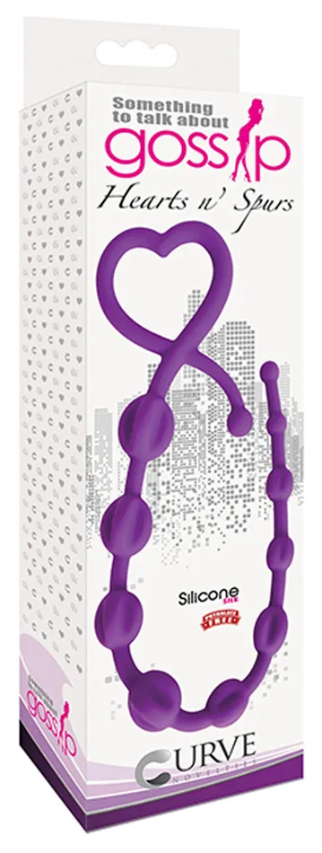 Curve Toys Male Sex Toys Heart Ring Anal Beads 10 Thrills in Silky Silicone for Fun Times Curve Toys Male Sex Toys Heart Ring Anal Beads 10 Thrills in Silky Silicone for Fun Times